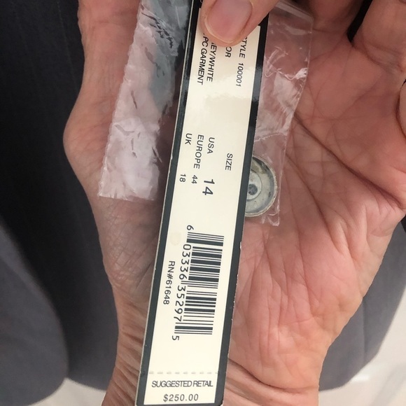 NWT  Pin Striped button up blazer size 14 Giorgio Sant Angelo - Picture 12 of 14